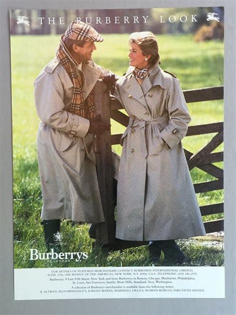 vintage burberry ad 80s|Burberry trench coat history.